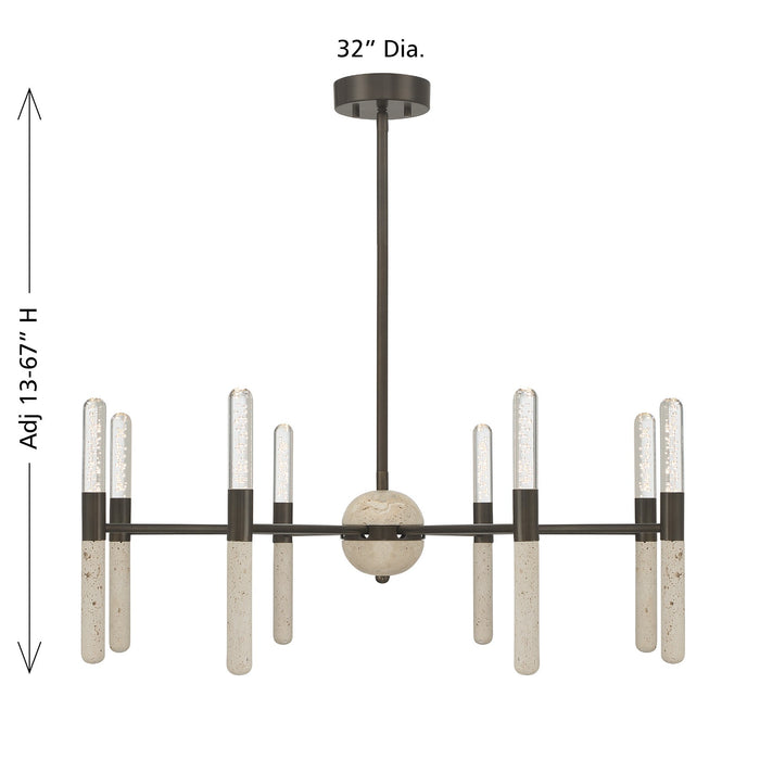 Savoy House - 1-9716-8-15 - LED Chandelier - Linden - Mediterranean Bronze