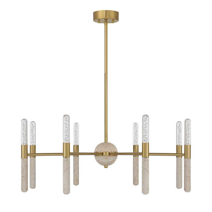 Savoy House - 1-9716-8-322 - LED Chandelier - Linden - Warm Brass