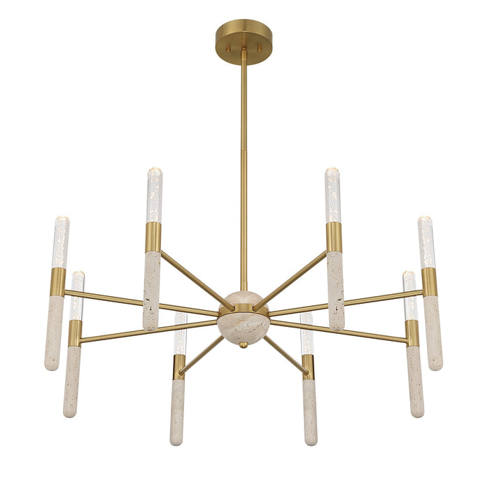 Savoy House - 1-9716-8-322 - LED Chandelier - Linden - Warm Brass