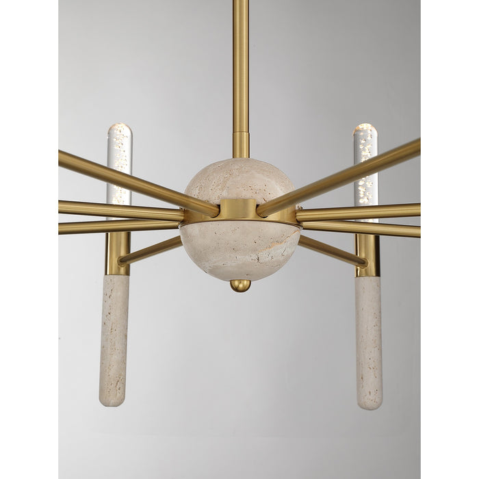 Savoy House - 1-9716-8-322 - LED Chandelier - Linden - Warm Brass