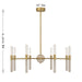 Savoy House - 1-9716-8-322 - LED Chandelier - Linden - Warm Brass