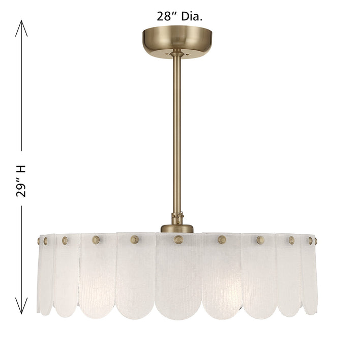 Savoy House - 28-FD-9802-127 - LED Fan D'Lier - Ashton - Noble Brass