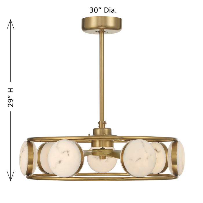 Savoy House - 30-FD-435-322 - LED Fan D'Lier - Castra - Warm Brass