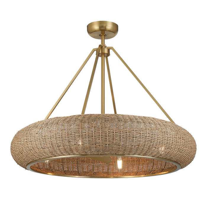 Savoy House - 40-FD-8302-322 - Four Light Fan D'Lier - Gaia - Warm Brass