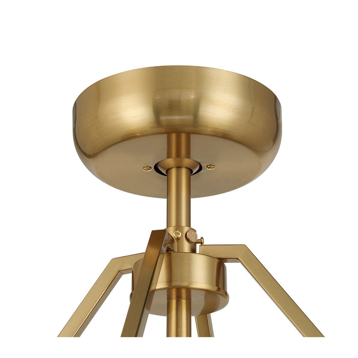 Savoy House - 40-FD-8302-322 - Four Light Fan D'Lier - Gaia - Warm Brass