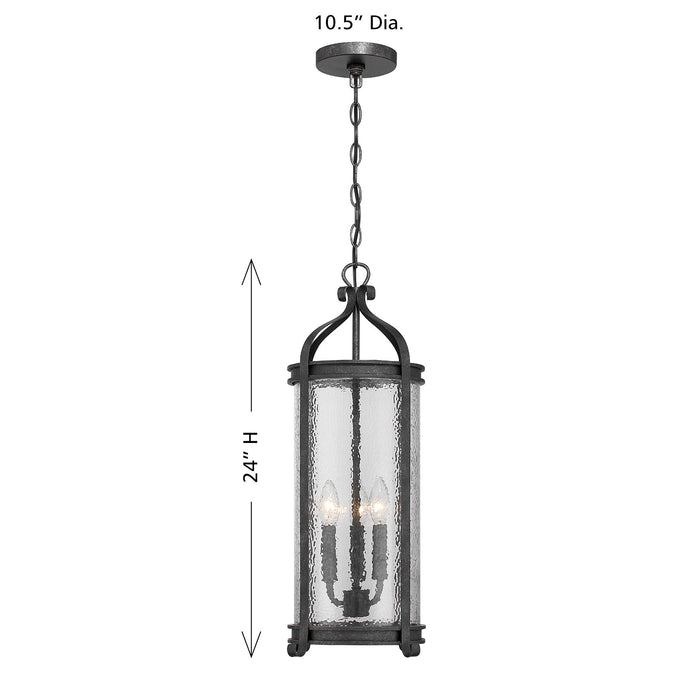 Savoy House - 5-110-337 - Three Light Outdoor Hanging Lantern - Preston - Iron Oxide