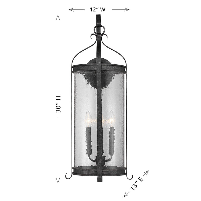 Savoy House - 5-111-337 - Four Light Outdoor Wall Lantern - Preston - Iron Oxide
