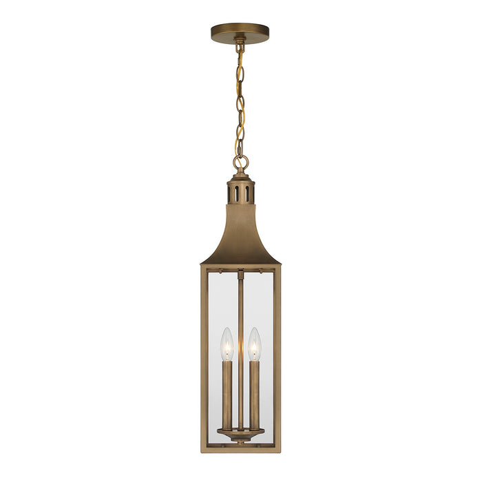 Savoy House - 5-220-273 - Two Light Outdoor Hanging Lantern - Lancaster - Atlas Bronze