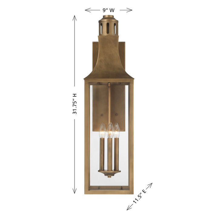Savoy House - 5-222-273 - Two Light Outdoor Wall Lantern - Lancaster - Atlas Bronze