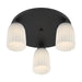 Savoy House - 6-1247-3-89 - Three Light Flush Mount - Baldwin - Matte Black
