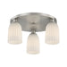 Savoy House - 6-1247-3-SN - Three Light Flush Mount - Baldwin - Satin Nickel