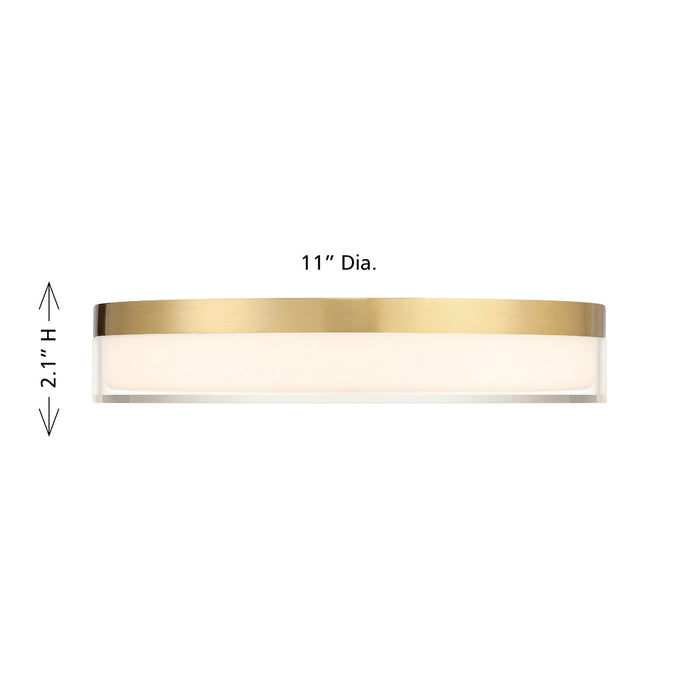 Savoy House - 6-4444-11-BR - LED Flush Mount - Clarion - Brass
