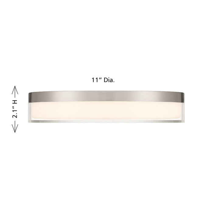 Savoy House - 6-4444-11-SN - LED Flush Mount - Clarion - Satin Nickel