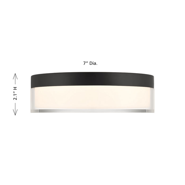 Savoy House - 6-4444-7-BK - LED Flush Mount - Clarion - Black