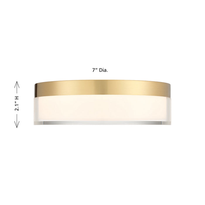 Savoy House - 6-4444-7-BR - LED Flush Mount - Clarion - Brass