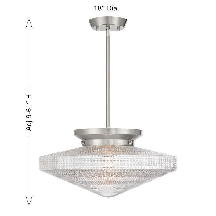 Savoy House - 6-4464-1-SN - One Light Convertible - Norwich - Satin Nickel
