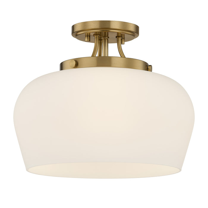 Savoy House - 6-6035-3-322 - Three Light Semi-Flush Mount - Octave - Satin Nickel