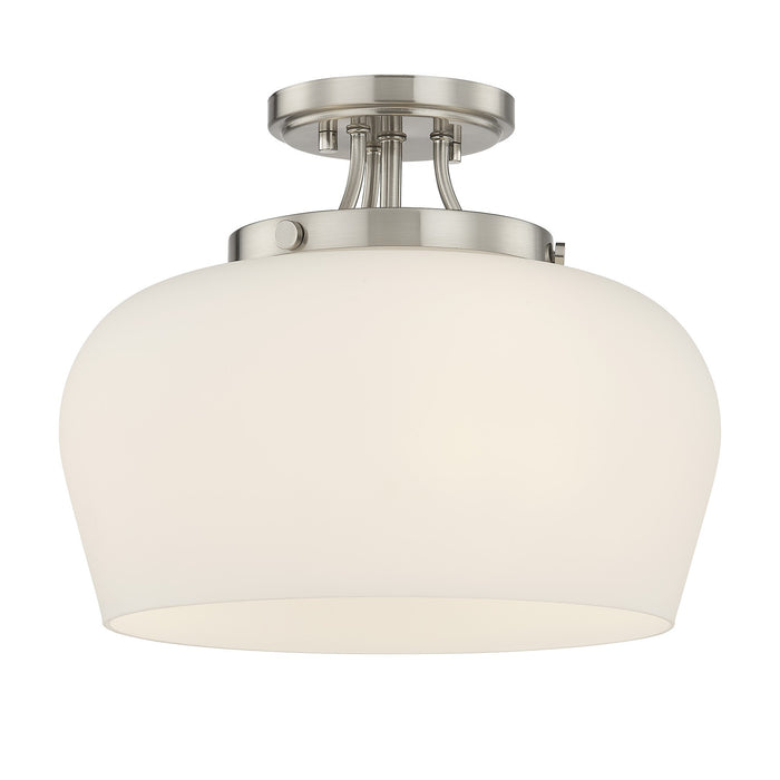 Savoy House - 6-6035-3-SN - Three Light Semi-Flush Mount - Octave - Satin Nickel