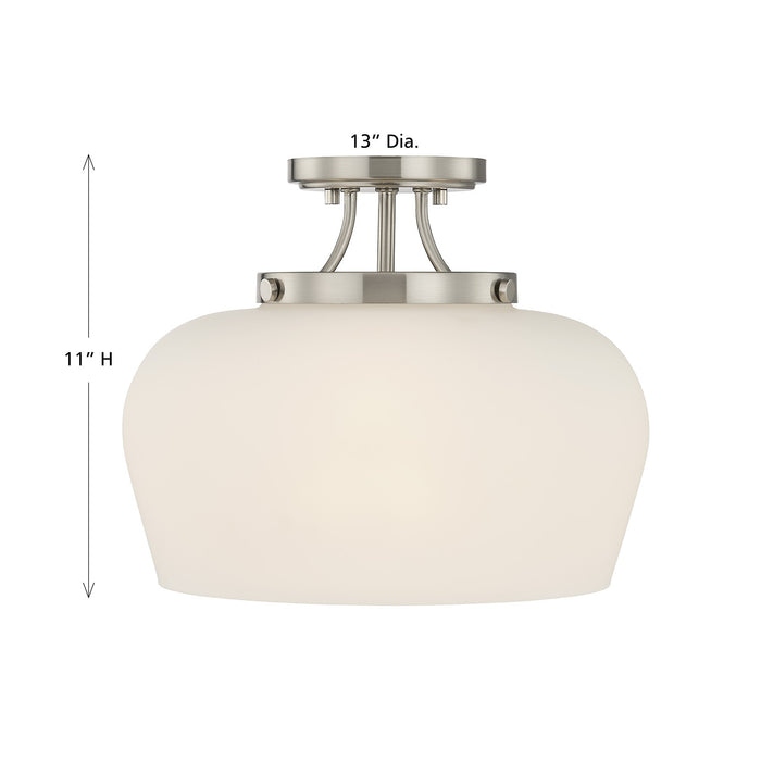 Savoy House - 6-6035-3-SN - Three Light Semi-Flush Mount - Octave - Satin Nickel