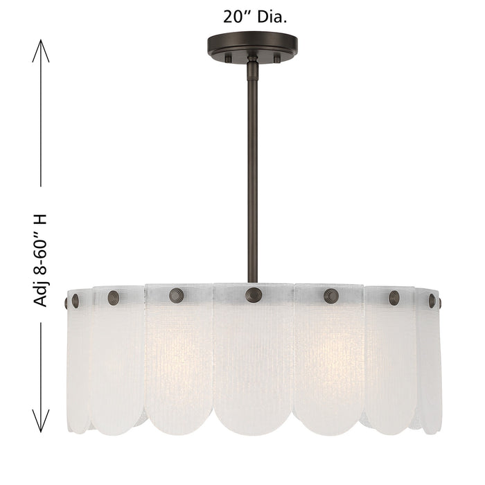 Savoy House - 6-9801-4-15 - Four Light Convertible - Ashton - Mediterranean Bronze