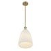 Savoy House - 7-1244-1-127 - One Light Pendant - Baldwin - Noble Brass