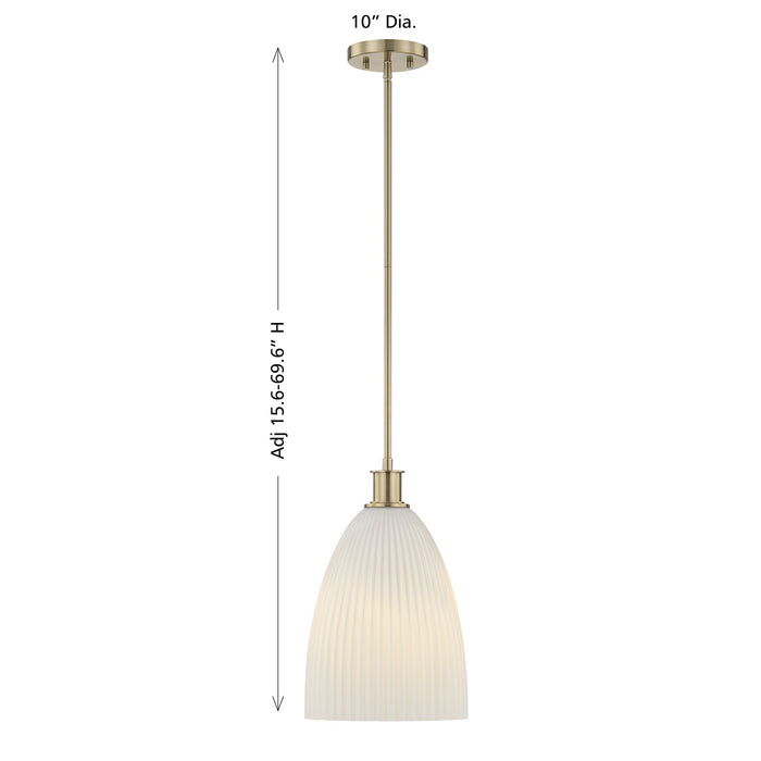 Savoy House - 7-1244-1-127 - One Light Pendant - Baldwin - Noble Brass