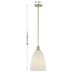 Savoy House - 7-1244-1-127 - One Light Pendant - Baldwin - Noble Brass