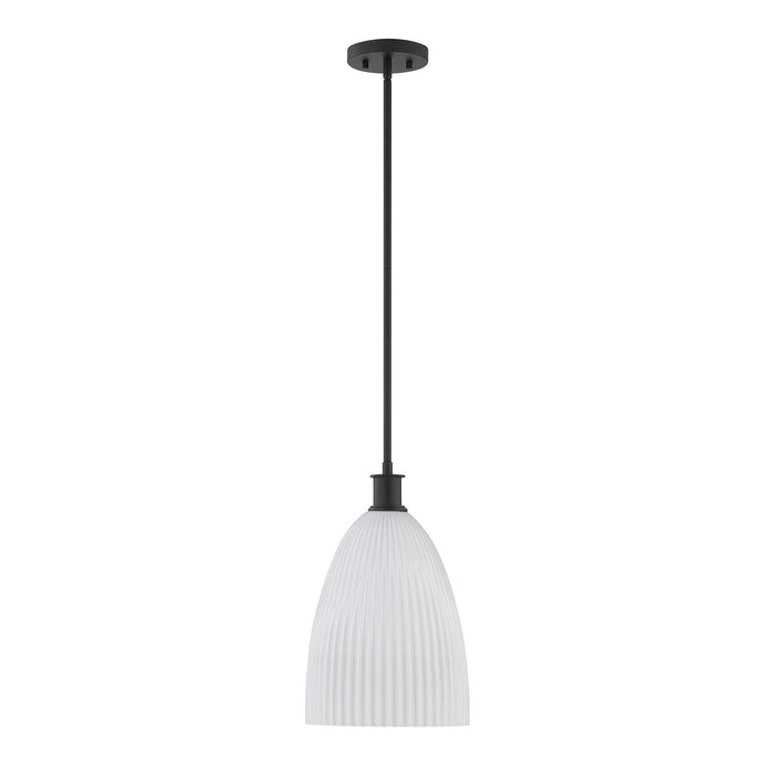 Savoy House - 7-1244-1-89 - One Light Pendant - Baldwin - Matte Black