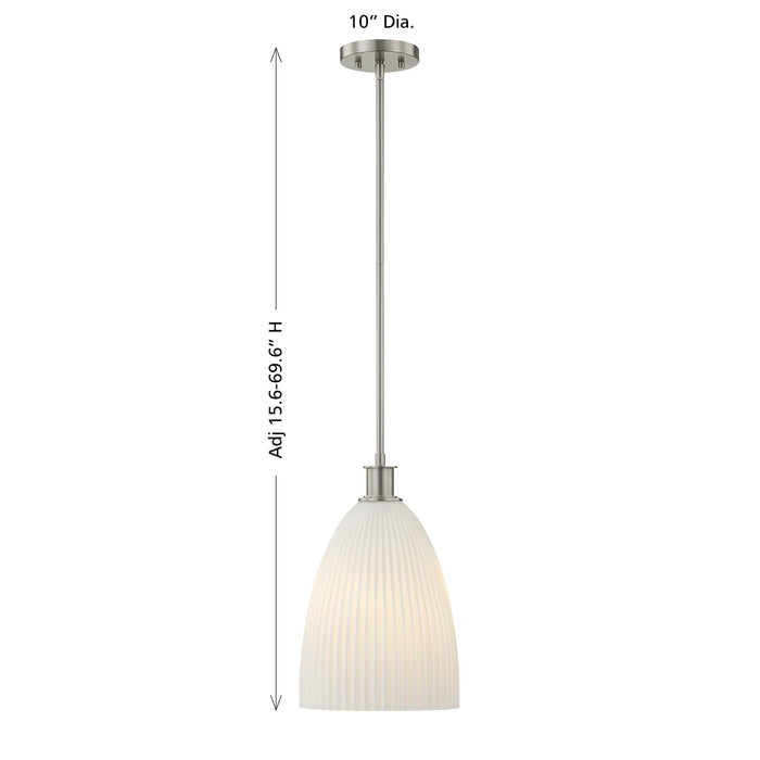 Savoy House - 7-1244-1-SN - One Light Pendant - Baldwin - Satin Nickel