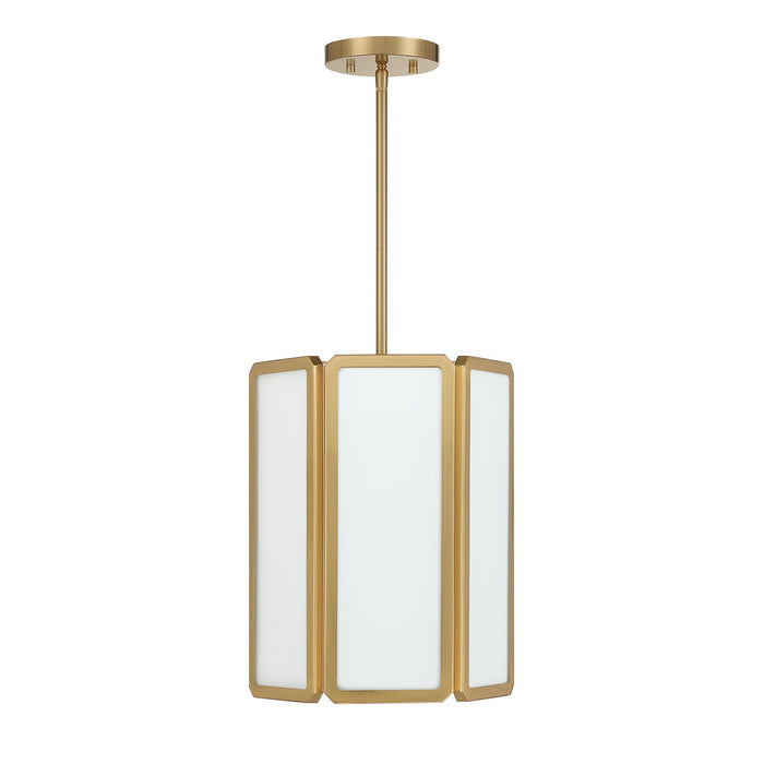 Savoy House - 7-1700-3-322 - Three Light Pendant - Leeds - Warm Brass