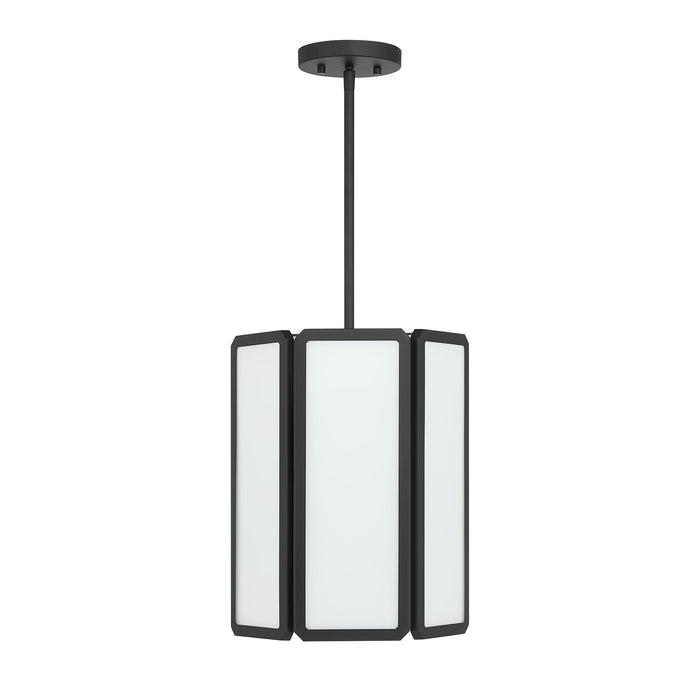 Savoy House - 7-1700-3-89 - Three Light Pendant - Leeds - Matte Black