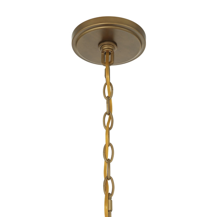 Savoy House - 7-3091-6-339 - Six Light Pendant - Davenport - Antique Patina