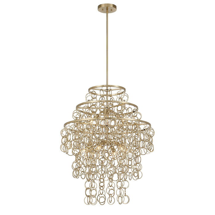 Savoy House - 7-4902-9-127 - Nine Light Pendant - Sententas - Noble Brass