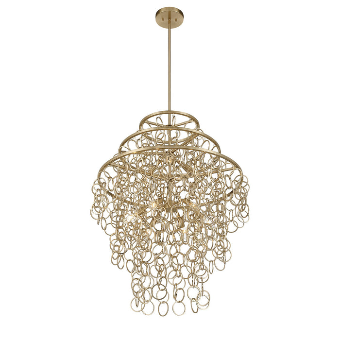 Savoy House - 7-4902-9-127 - Nine Light Pendant - Sententas - Noble Brass