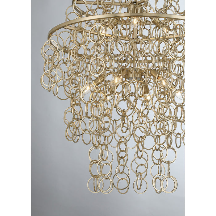 Savoy House - 7-4902-9-127 - Nine Light Pendant - Sententas - Noble Brass