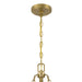 Savoy House - 7-5627-3-322 - Three Light Pendant - Corinth - Warm Brass