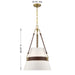 Savoy House - 7-5627-3-322 - Three Light Pendant - Corinth - Warm Brass