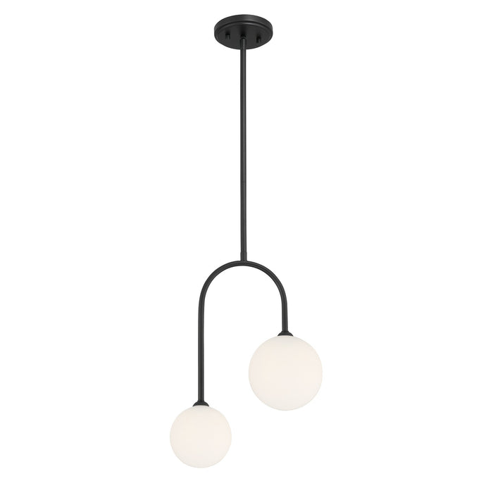 Savoy House - 7-5981-2-89 - Two Light Pendant - Chester - Matte Black