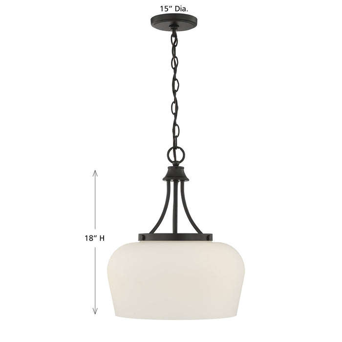 Savoy House - 7-6034-3-BK - Three Light Pendant - Octave - Matte Black