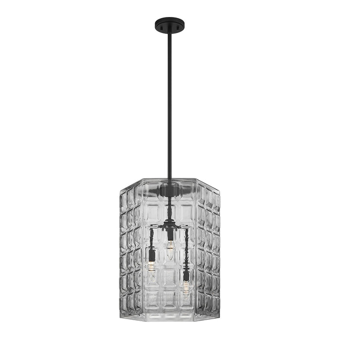 Savoy House - 7-6209-3-89 - Three Light Pendant - Reddick - Matte Black