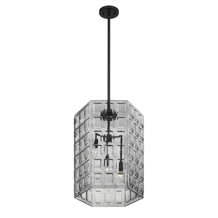 Savoy House - 7-6209-3-89 - Three Light Pendant - Reddick - Matte Black