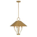 Savoy House - 7-6308-4-322 - Four Light Pendant - Hearne - Warm Brass