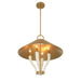 Savoy House - 7-6308-4-322 - Four Light Pendant - Hearne - Warm Brass