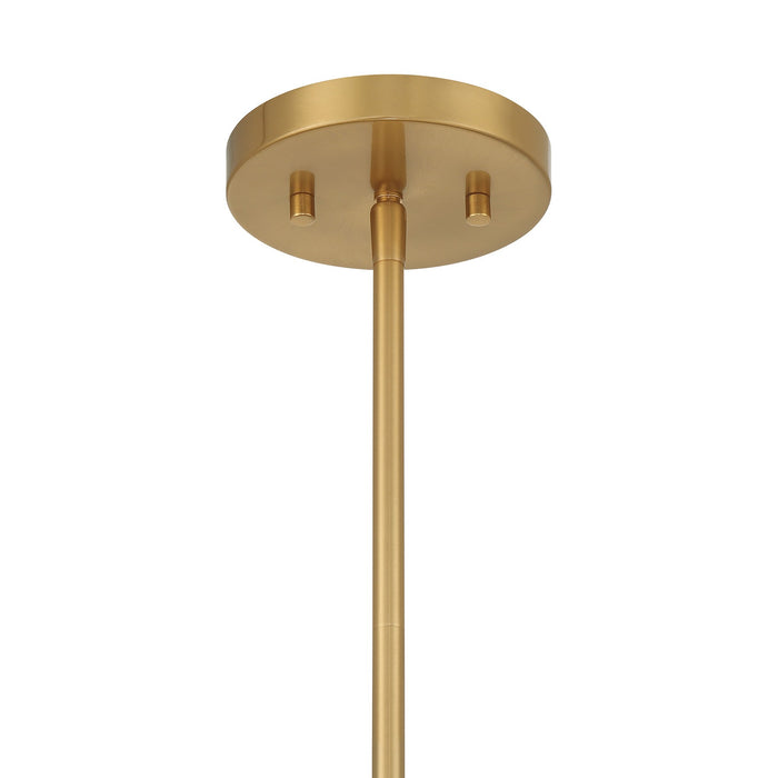 Savoy House - 7-6308-4-322 - Four Light Pendant - Hearne - Warm Brass