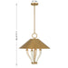 Savoy House - 7-6308-4-322 - Four Light Pendant - Hearne - Warm Brass