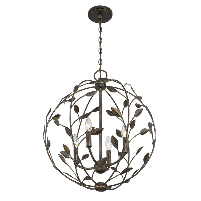 Savoy House - 7-6704-4-334 - Four Light Pendant - Laska - Enchanted Bronze