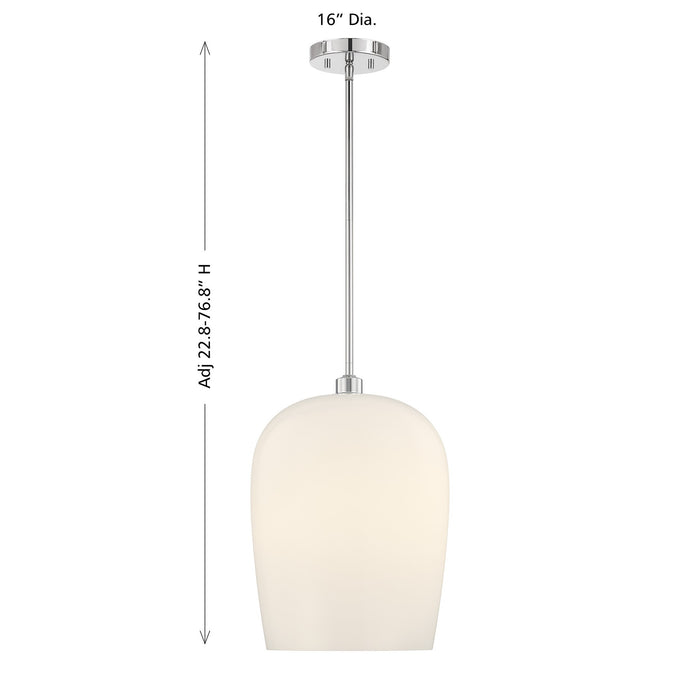 Savoy House - 7-7209-1-11 - One Light Pendant - Livingston - Chrome