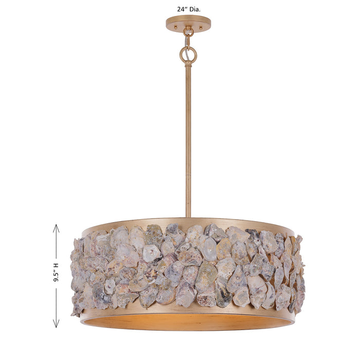 Savoy House - 7-8401-4-342 - Four Light Pendant - Leanne - Chandon