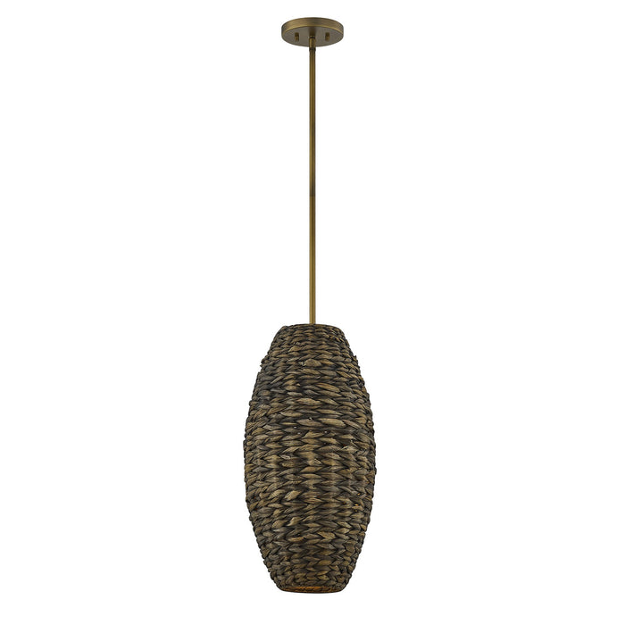 Savoy House - 7-8416-1-220 - One Light Pendant - Tierra Brisa - Riviera Brass