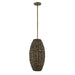 Savoy House - 7-8416-1-220 - One Light Pendant - Tierra Brisa - Riviera Brass